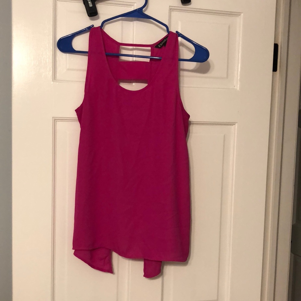 Express Sleeveless Top With Open Ladder Back S - image 1